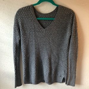 Hollister Grey V-Neck Sweater